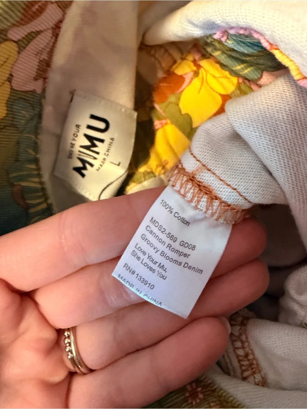 Show Me Your Mumu Women’s Floral Button-Up Romper - Picture 4 of 4